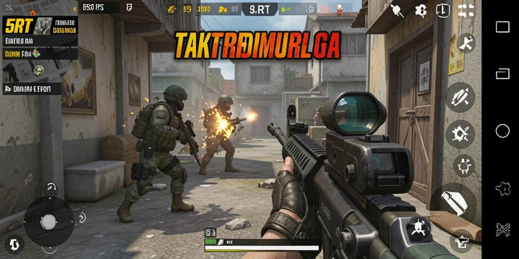 Tampilan gameplay mendebarkan dari 5RT, menunjukkan aksinya yang penuh ketegangan.
