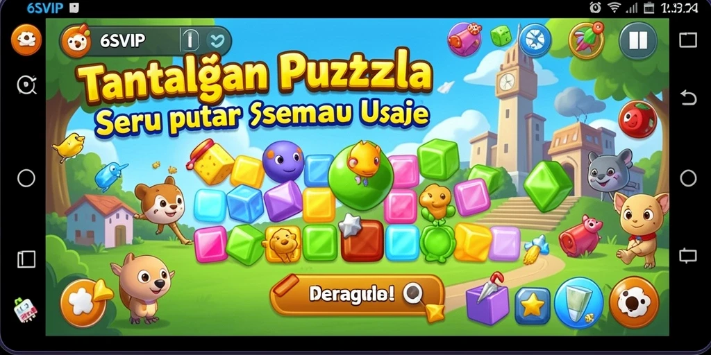 Tampilan gameplay menarik dari 6SVIP yang penuh dengan puzzle kreatif.