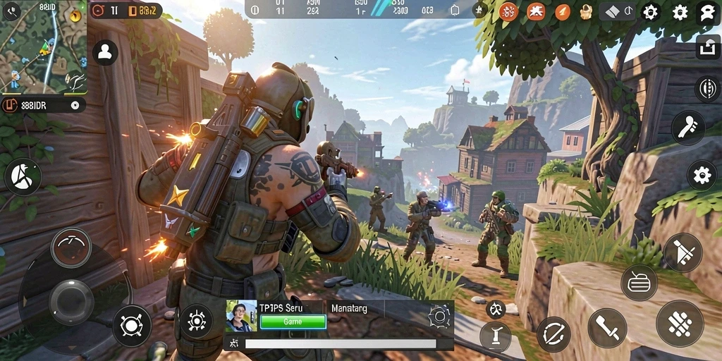 Screenshot utama 888IDR menunjukkan aksi gameplay yang seru dan mendebarkan.