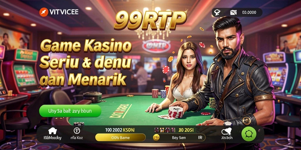 Tampilan utama gameplay 99RTP yang menarik dan interaktif.