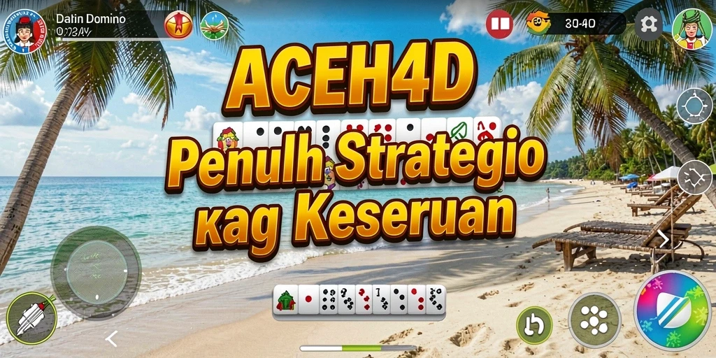 Tampilan gameplay Domino di ACEH4D yang menarik.