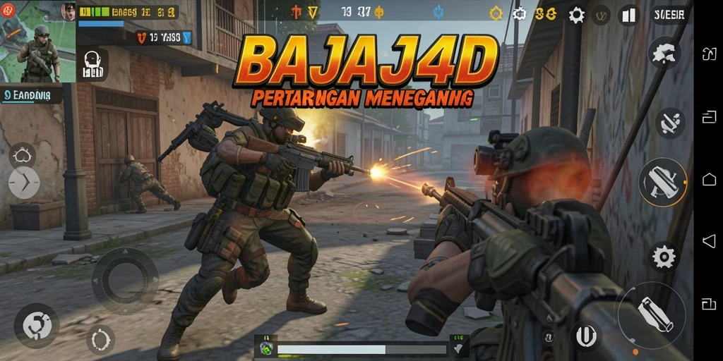 Tampilan gameplay intens dari BAJAJ4D dengan aksi pertempuran nyata.