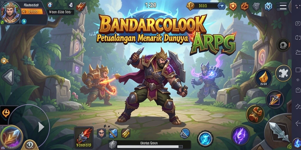 Tampilan gameplay menegangkan dari BANDARCOLOK dalam dunia ARPG.