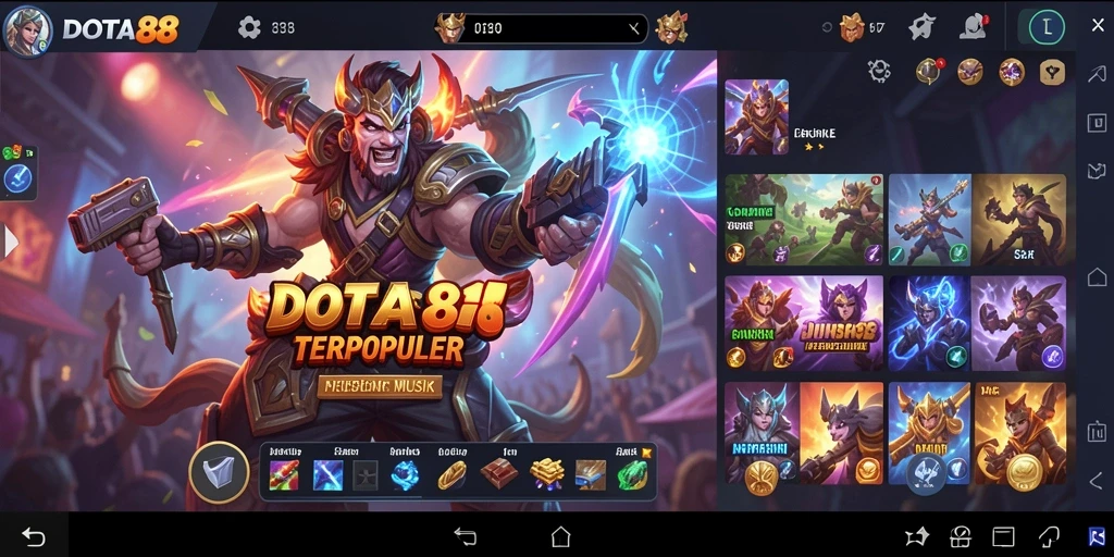 Tampilan gameplay DOTA88 yang mengasyikkan dan interaktif.