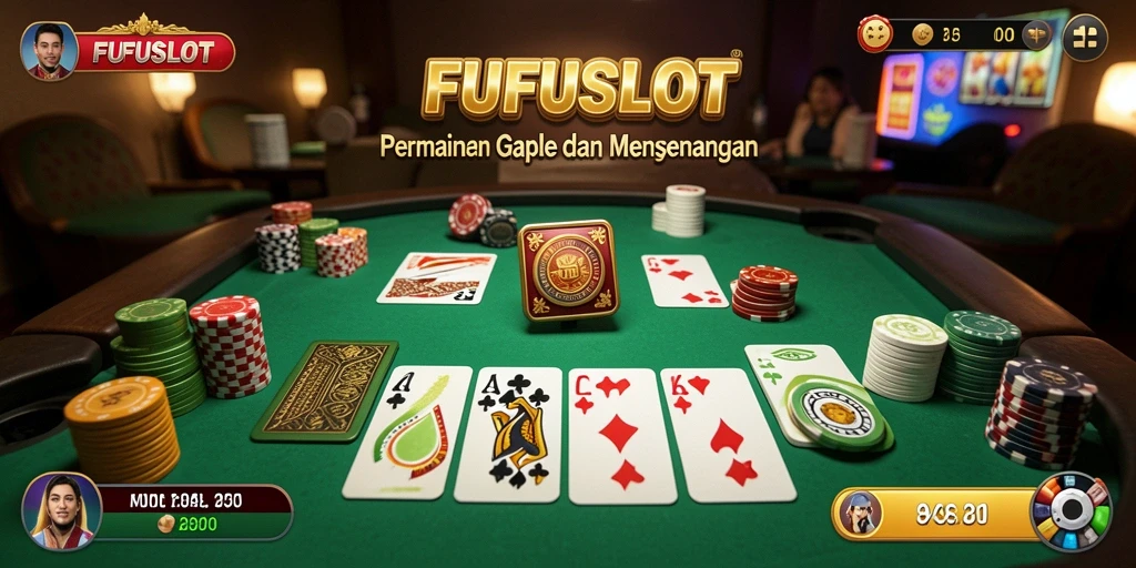 Gameplay seru Gaple di FUFUSLOT yang mengasyikkan.