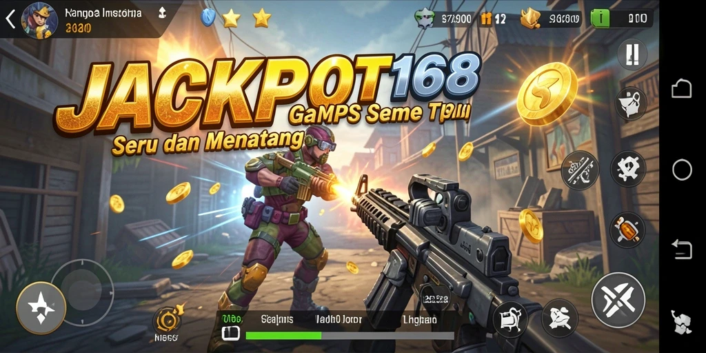 Gameplay seru dalam <strong>JACKPOT168</strong> yang penuh aksi dan tantangan.