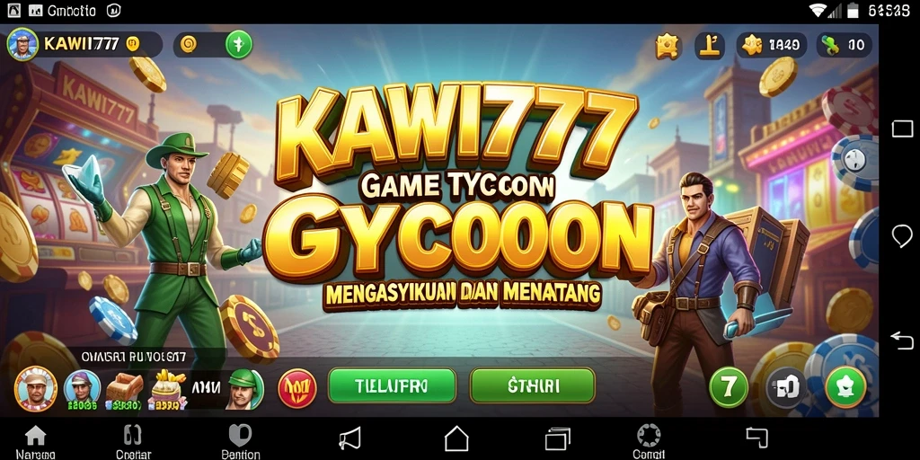 Tangkapan layar gameplay KAWI777 menampilkan pengalaman Tycoon yang seru.