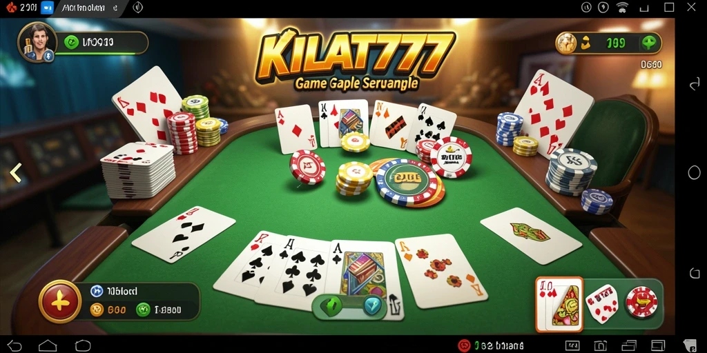 Screenshot KILAT777 menunjukkan aksi seru bermain Gaple.