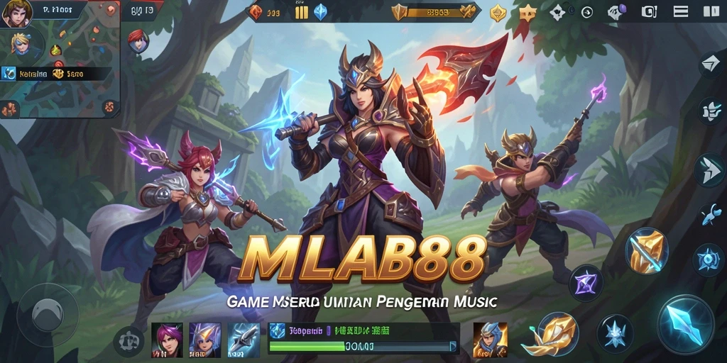 Screenshot gameplay MLBB8 menampilkan tantangan musik seru.