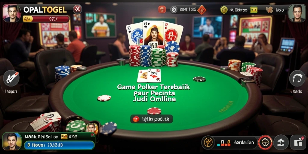 Tampilan gameplay poker yang seru di OPALTOGEL.