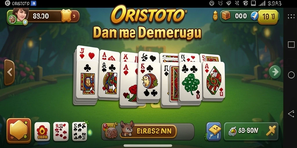 Screenshot gameplay ORISTOTO menampilkan keseruan permainan Domino.