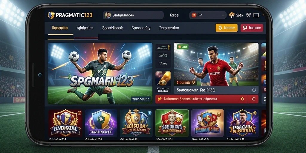Tampilan utama gameplay PRAGMATIC123 dengan berbagai pilihan taruhan olahraga.