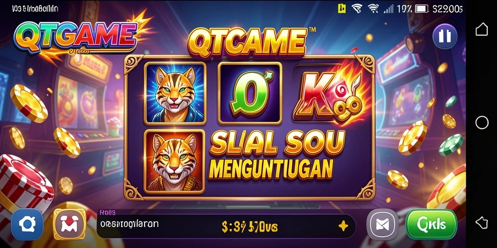 Tampilan gameplay QTGAME yang menarik dan menyenangkan.