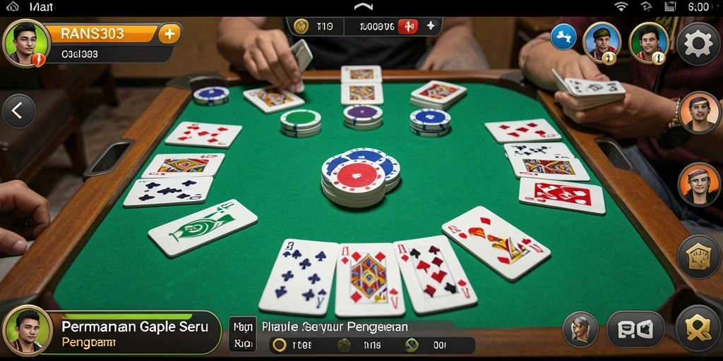 Screenshot menampilkan gameplay seru di RANS303 dengan pemain yang berdiskusi.