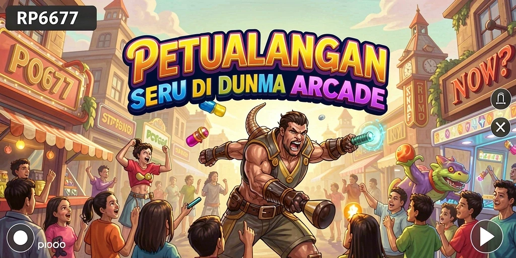 Tampilan seru dari gameplay RP6677 di dunia arcade.