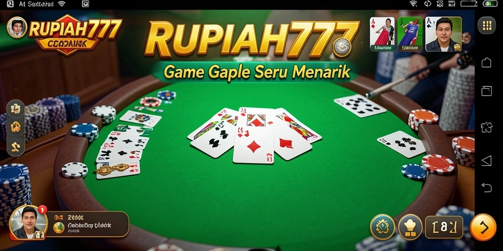 Tampilan gameplay Gaple yang dinamis dan menarik.