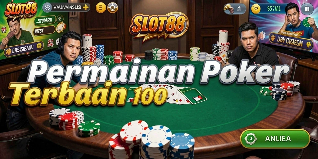 Tampilan menarik SLOT88 dengan gameplay Poker yang seru dan menghibur.