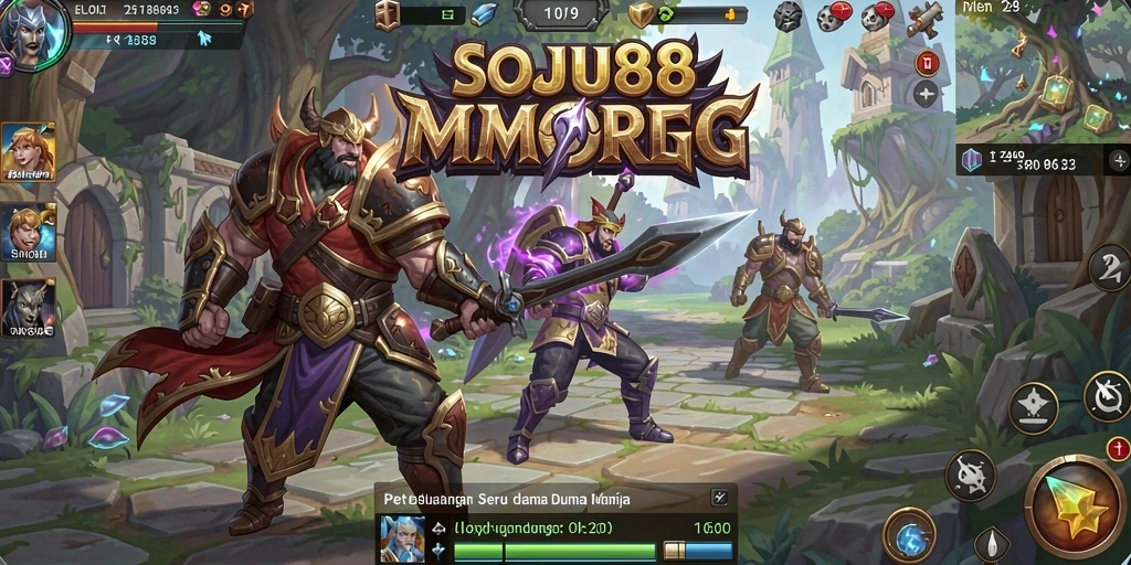 Tampilan gameplay seru di dunia fantastis SOJU88.