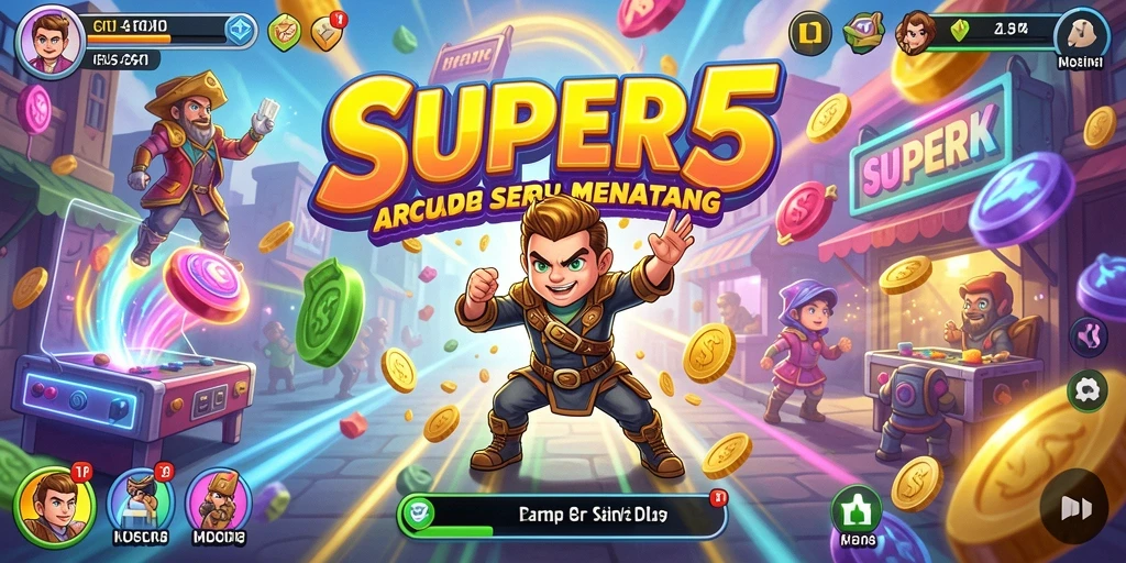 Tampilan gameplay dari <strong>SUPER5</strong> menunjukkan aksi seru dan tantangan mendebarkan.