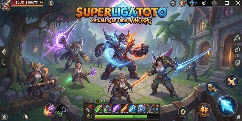 Tampilan gameplay seru dari SUPERLIGATOTO di dunia MMORPG.
