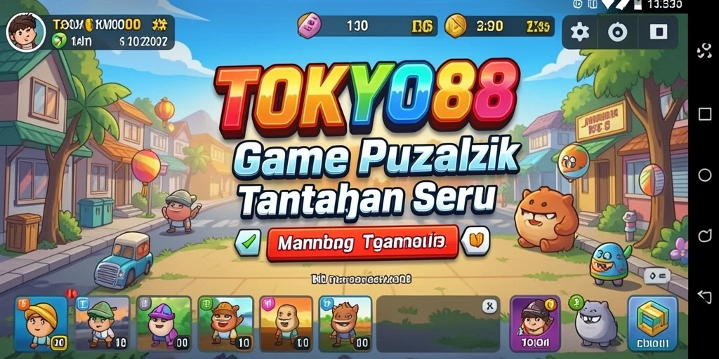 Tampilan menarik dari gameplay TOKYO88 yang penuh tantangan Puzzle.