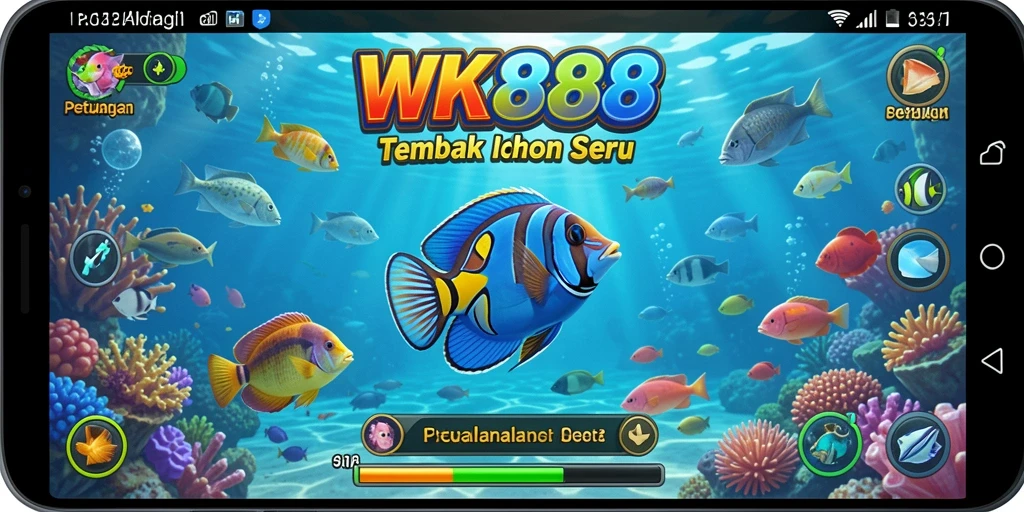 Tampilan gameplay menarik dari permainan Tembak Ikan WK888.